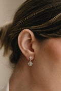 Pendientes flor geométrica