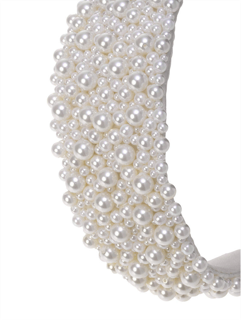 Diadema de novia con perlas