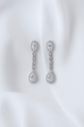 Pendientes largo circonitas