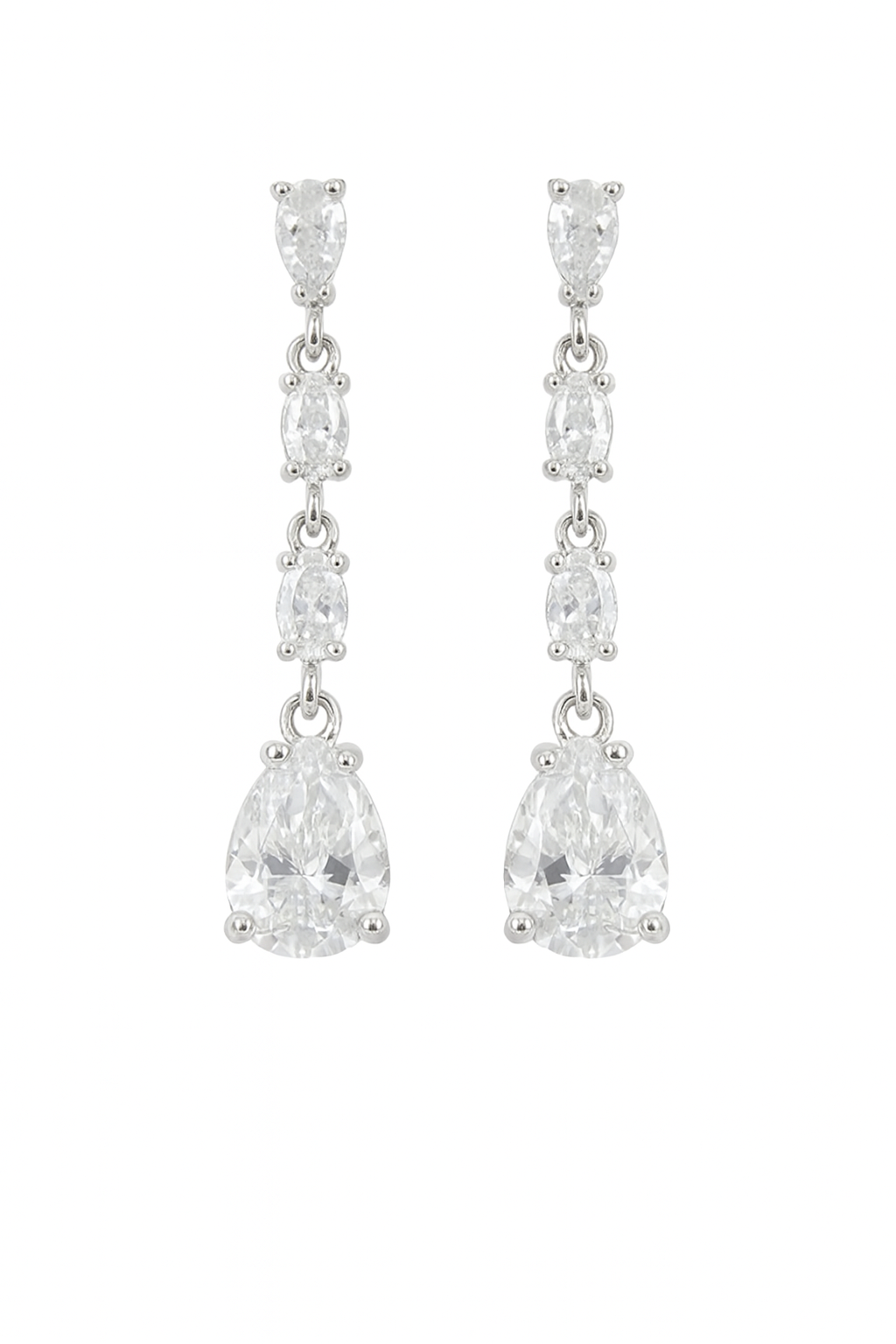 Pendientes lágrima con cristales