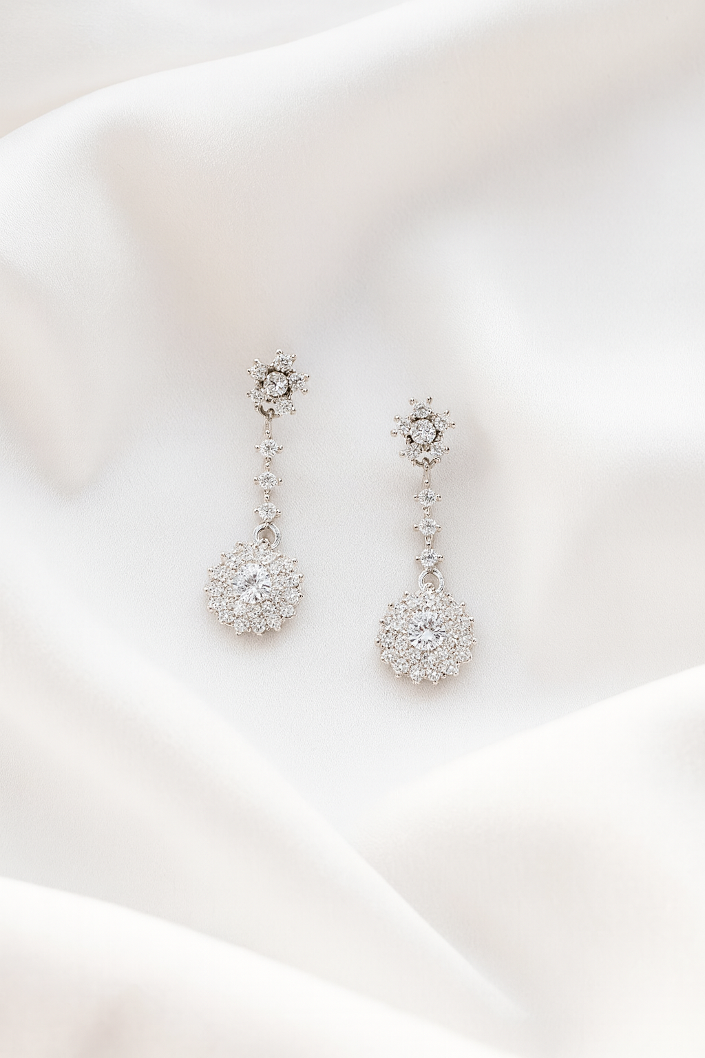 Pendientes de novia largos