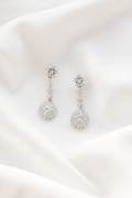 Pendientes largos con circonitas