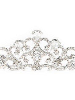 Tiara de novia clásica con cristales