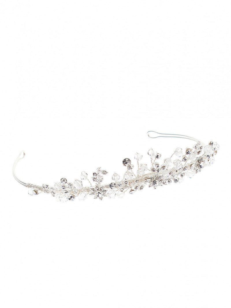Tiara de novia con cristales