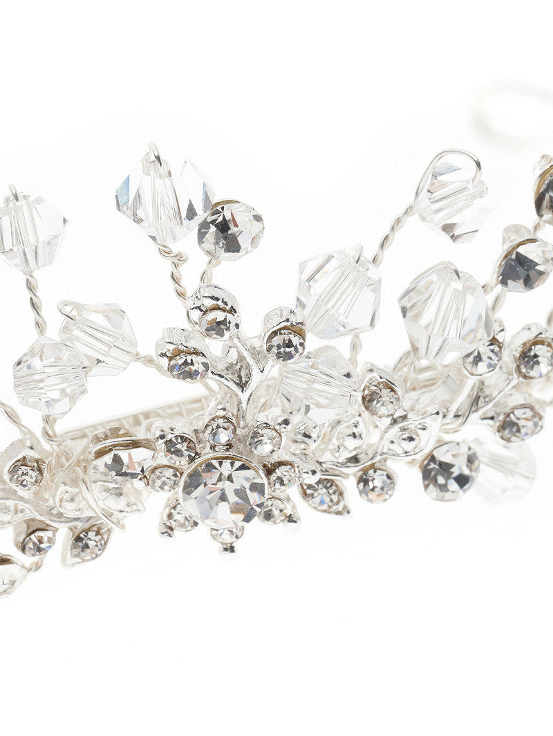 Tiara de novia con cristales