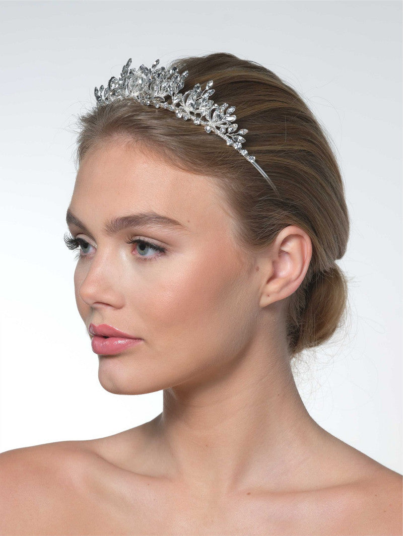 Tiara de novia con cristales