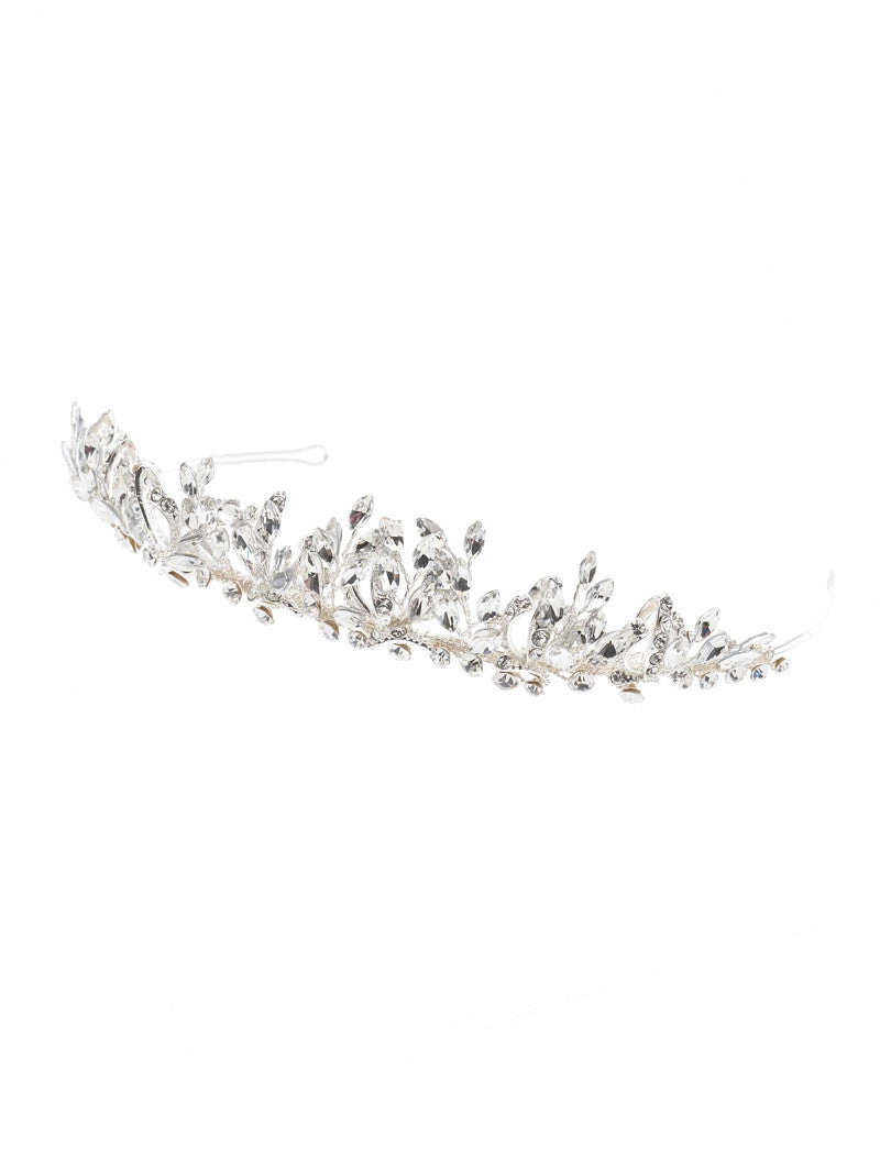 Tiara de novia con cristales