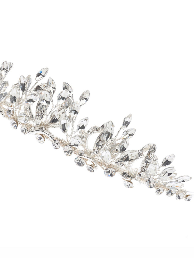 Tiara de novia con cristales