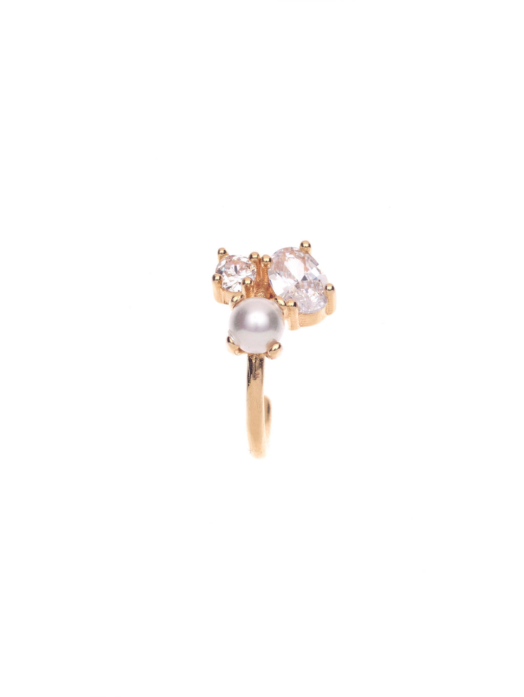 Pendientes pequeños con cristal y perla